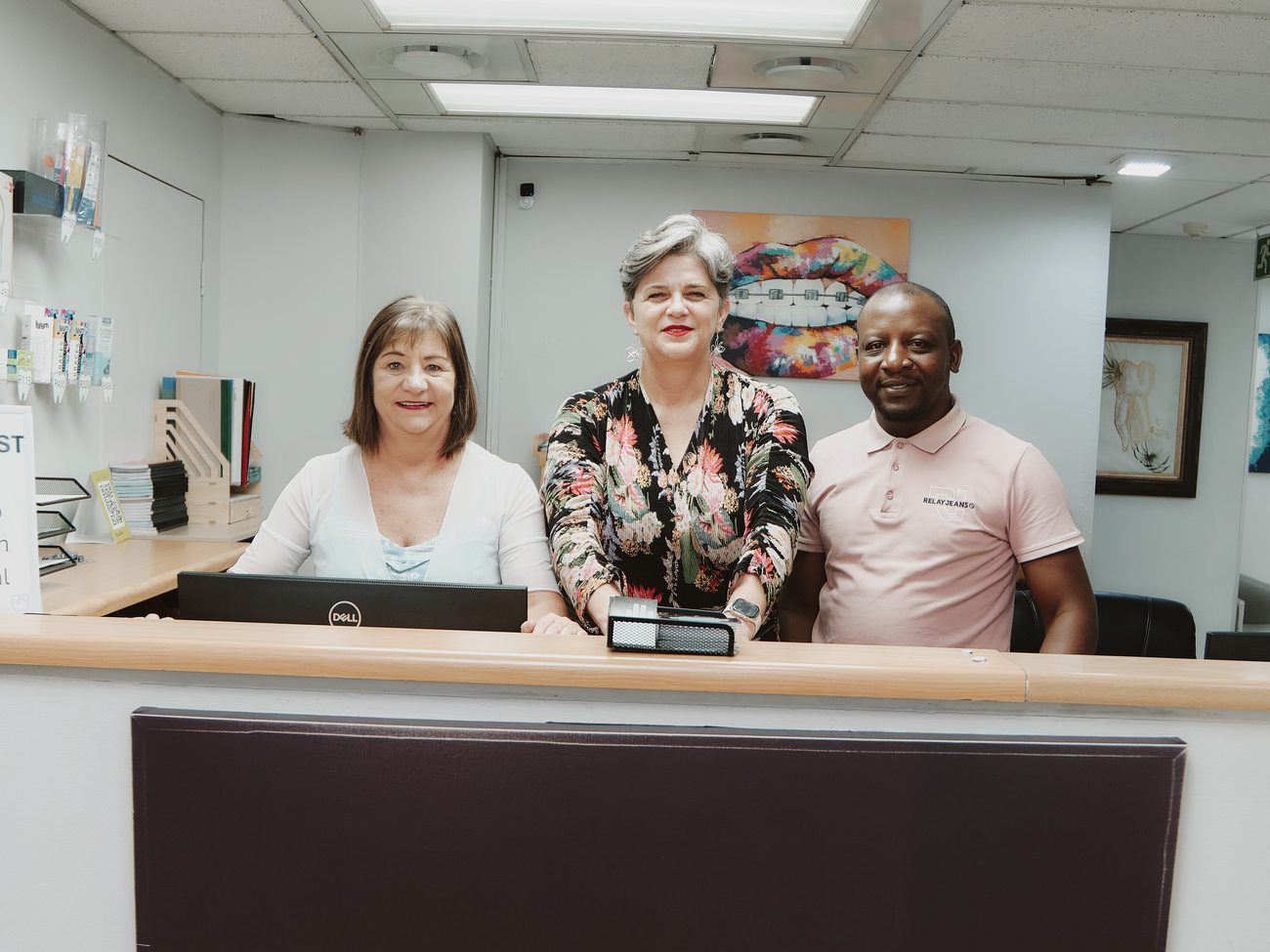 The welcoming team at Hatfield Dental Studio reception